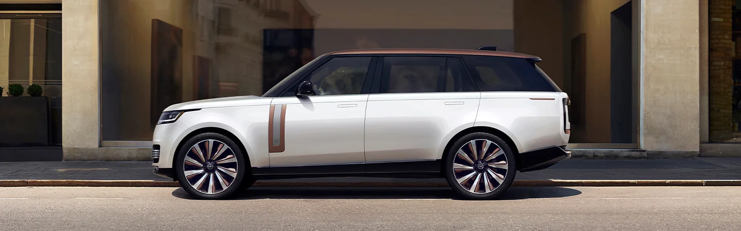 Side view of a parked 2025 Range Rover Hybrid