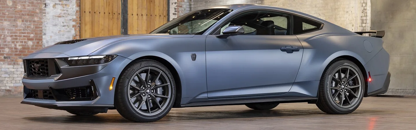 blue 2025 Ford Mustang Coupe