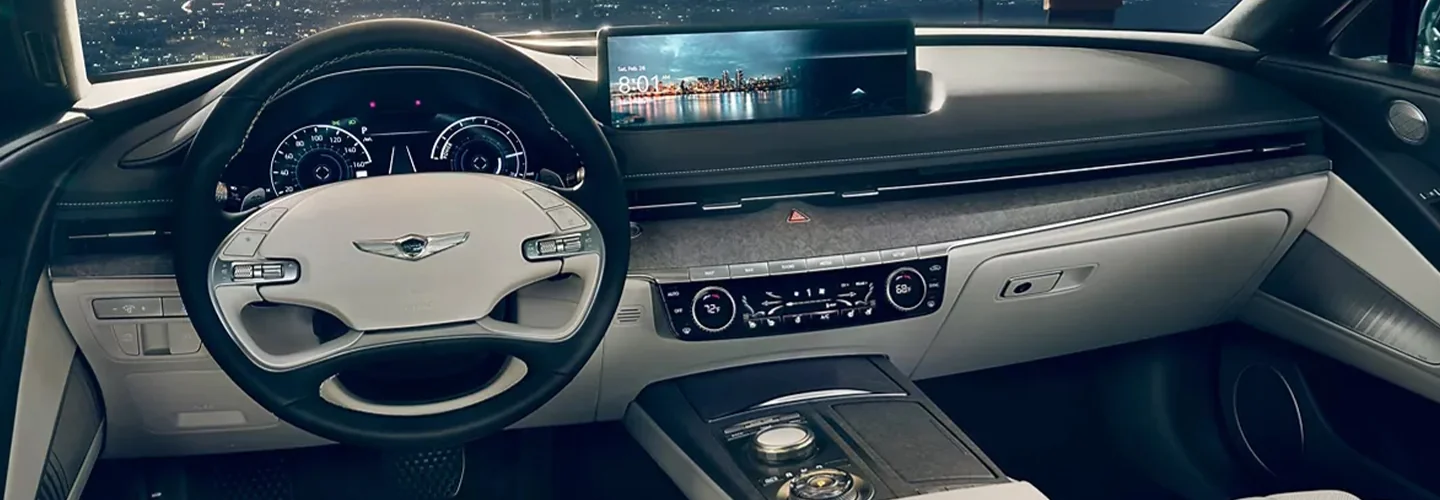 2024 Genesis Electrified G80 vs Tesla Model S interiorimage