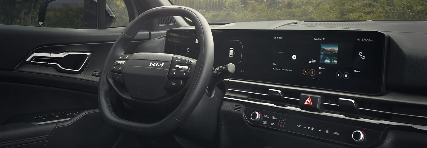 inside dash of 2026 Kia Sportage Hybrid in Richmond, CA