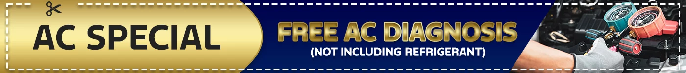AC SPECIAL FREE AC DIAGNOSIS (NOT INCLUDING REFRIGERANT)