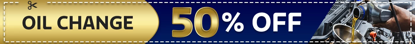 OIL CHANGE 50% OFF