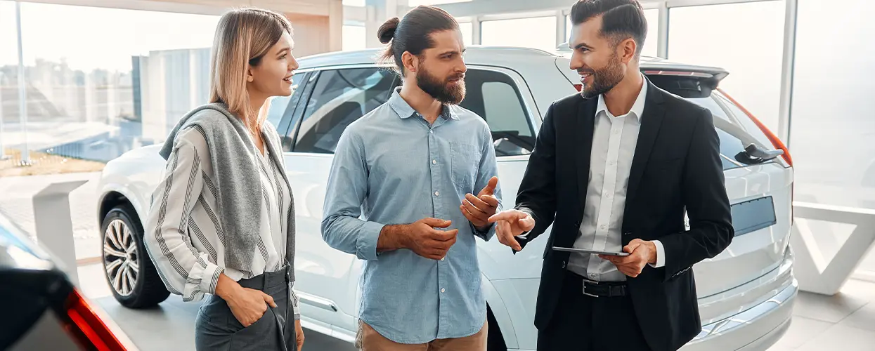 talking cars in showroom