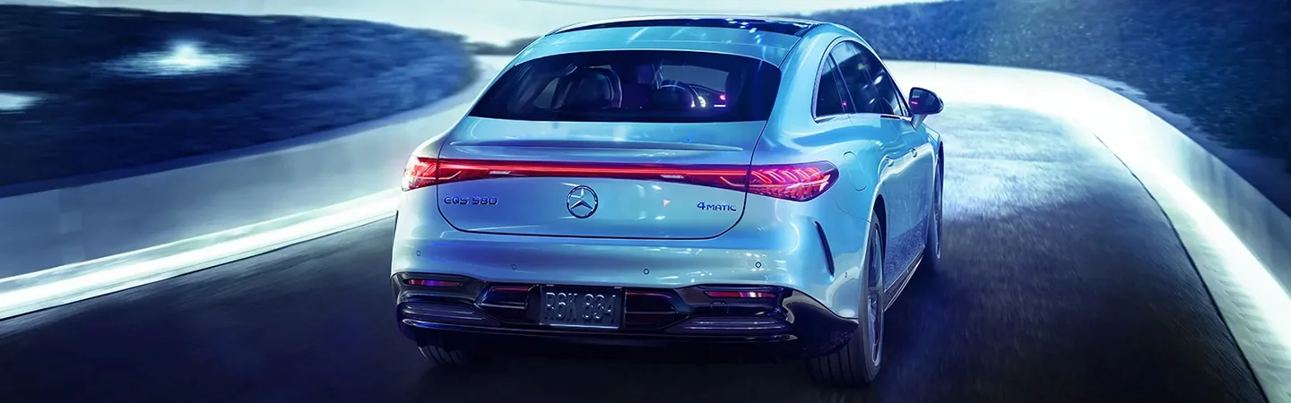 2024 Mercedes-Benz EQS Sedan back view white