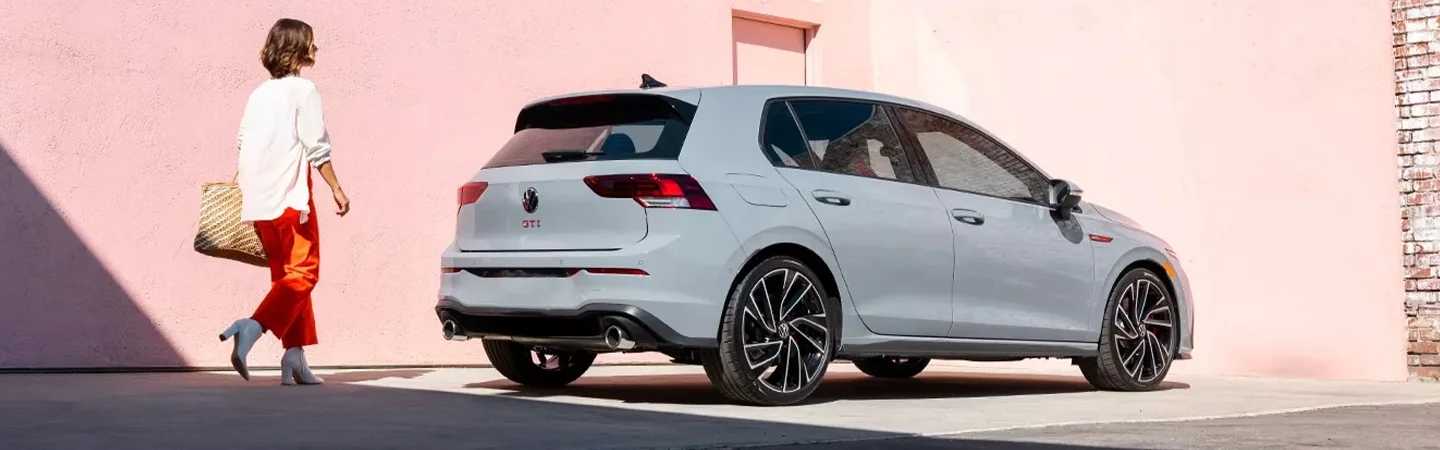 2024 Volkswagen Golf GTI Specs white color side view