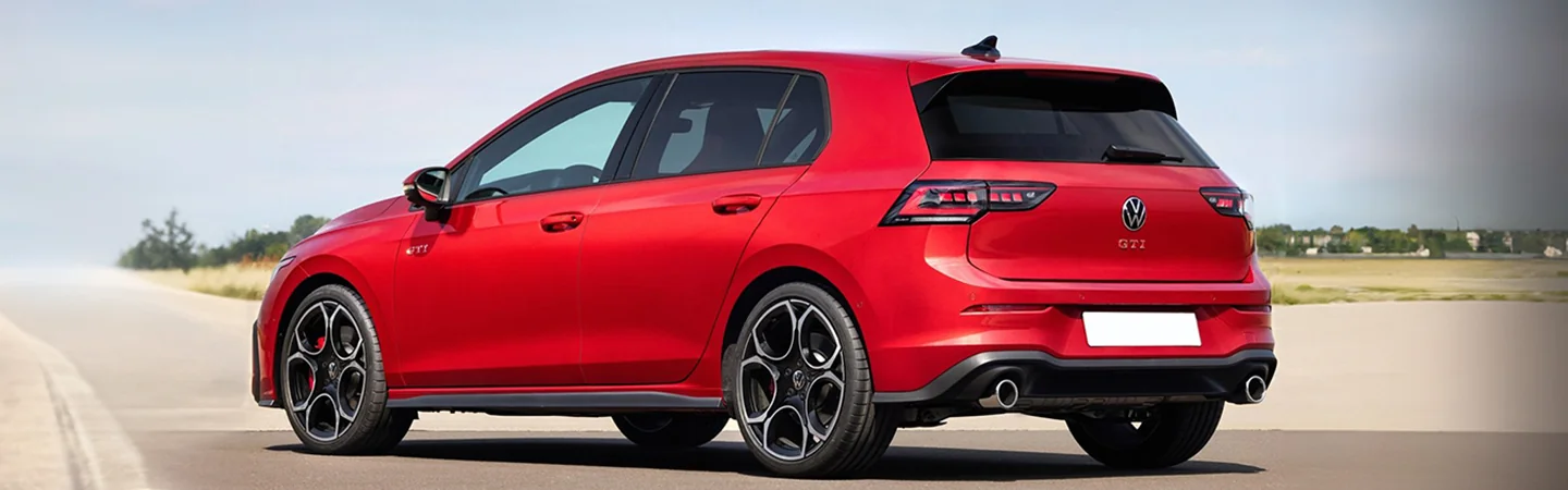 2024 Volkswagen Golf GTI Specs red color side view