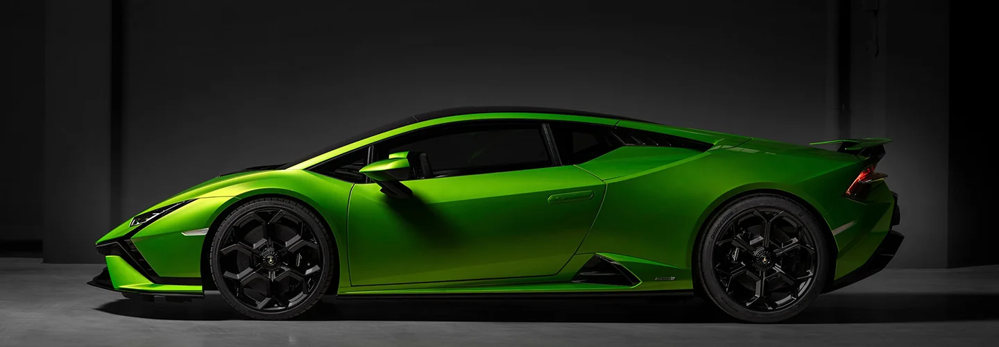 Side view of a Lamborghini