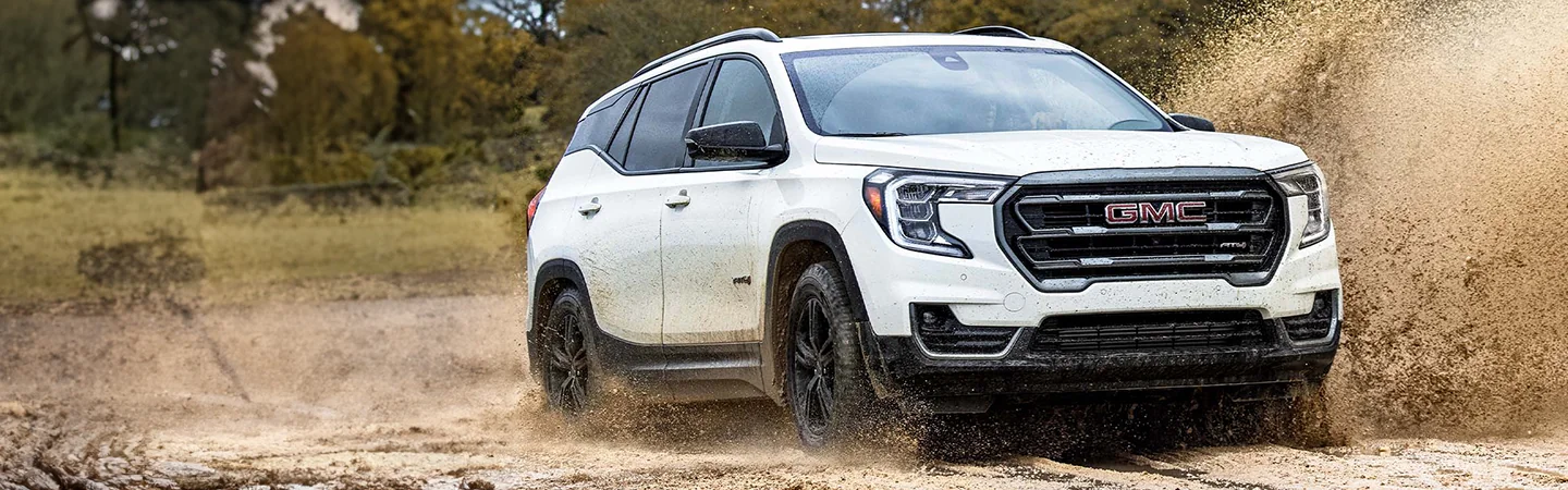 2024 GMC Terrain Specs white color front view