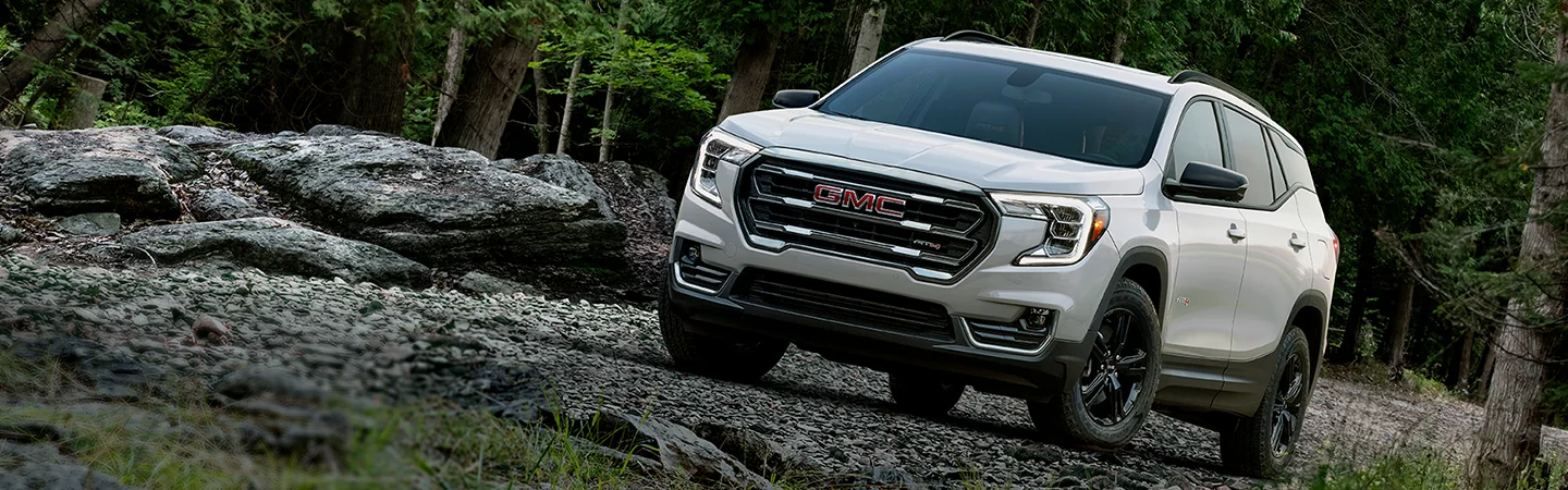 2024 GMC Terrain Specs white color front view