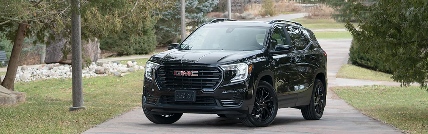 2024 GMC Terrain Specs black color front view
