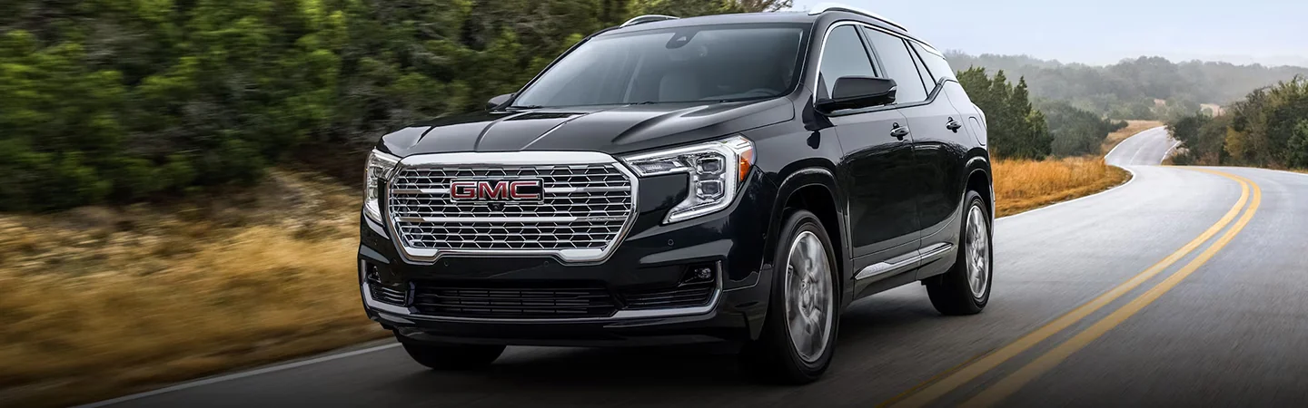 2024 GMC Terrain Specs black color front view