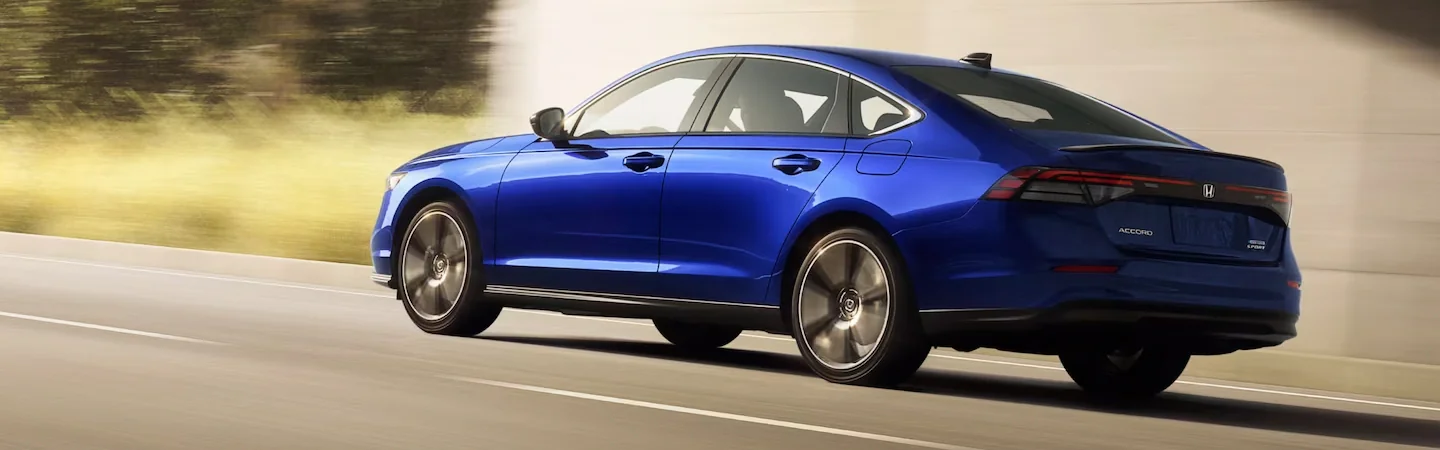 2024 Honda Accord Hybrid Specs bluecolor sideview