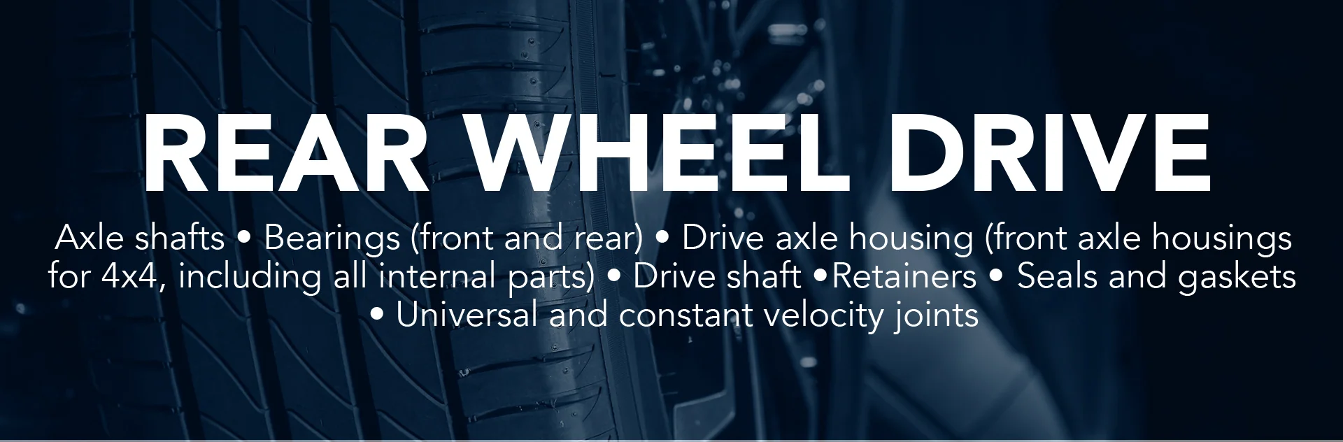Rear Wheel Drive Service details