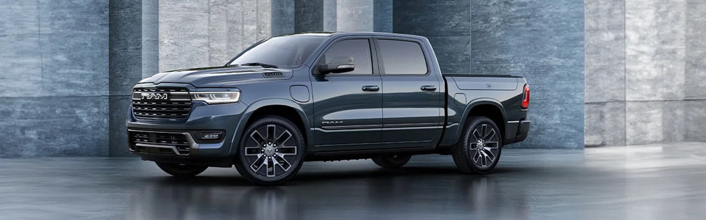 2025 RAM 1500 RAMCHARGER Specs black color side view
