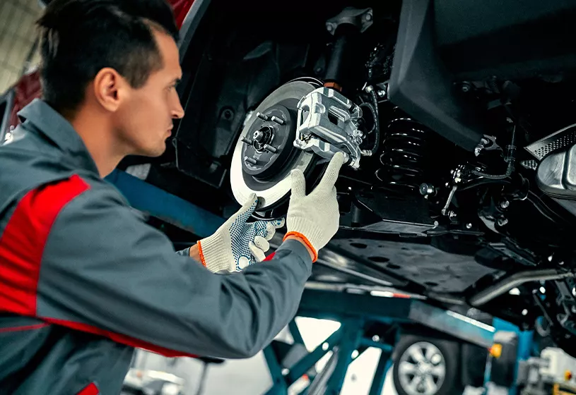 Service advisor assisting a customer