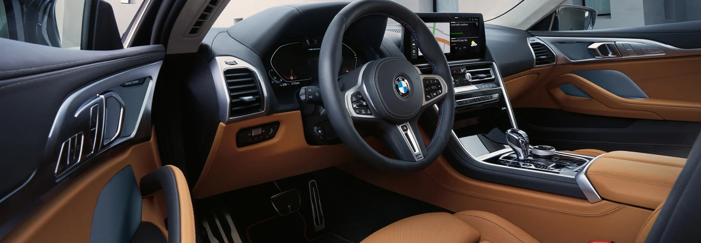 2025 BMW 8 Series car with interior view