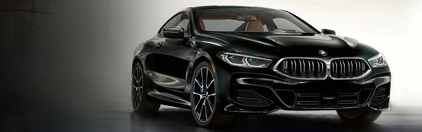 2024 BMW 8 Series blackcolor frontview