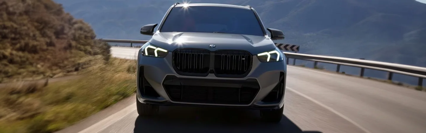 2024 BMW X1 vs BMW X2 front view grey