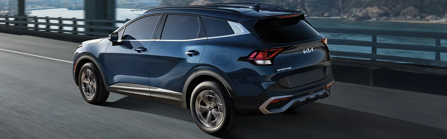 rear view of a 2025 Kia Sportage Hybrid