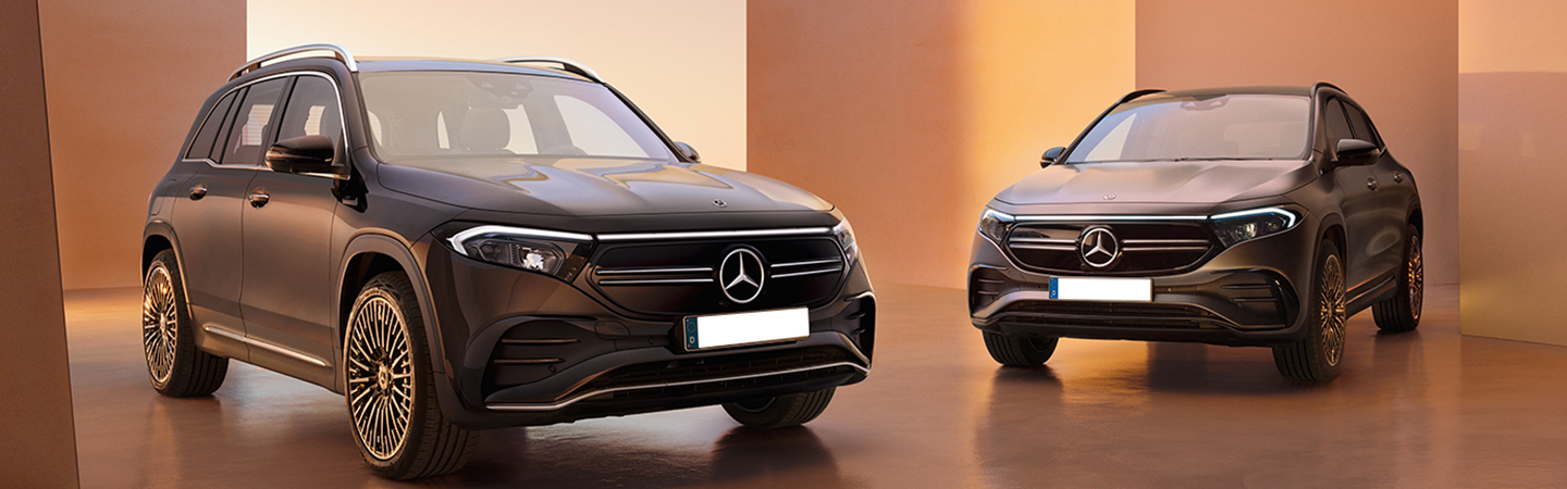 two cars full black