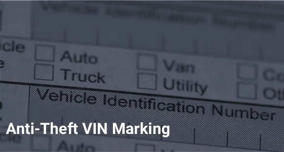 Anti-Theft VIN Marking image