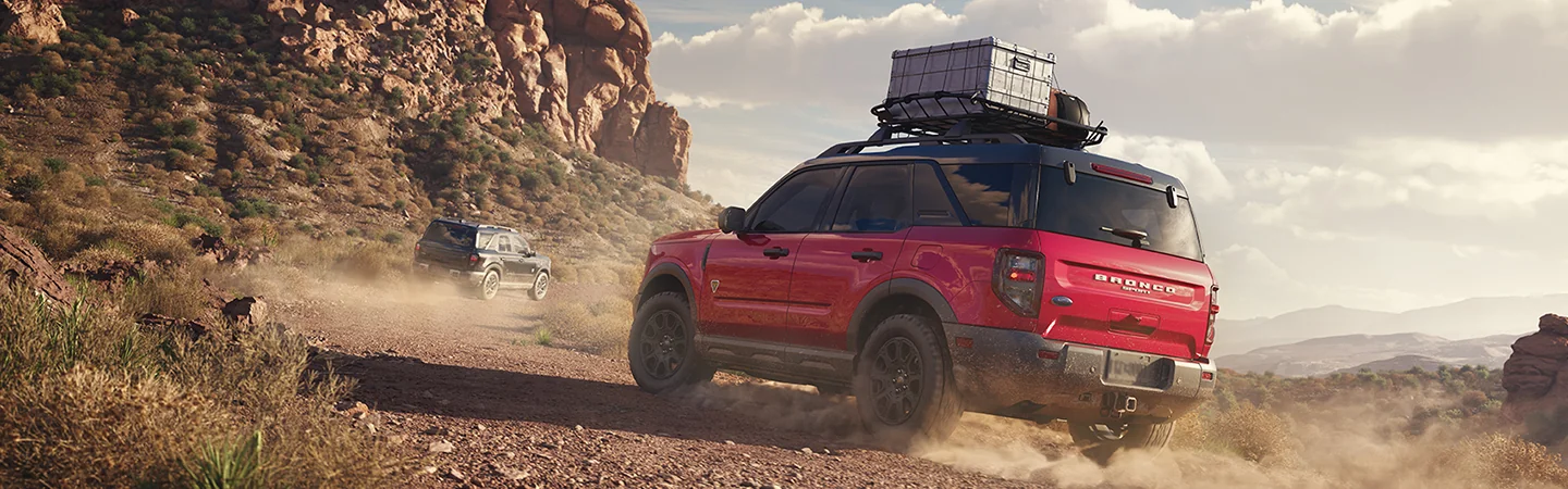 2025 Ford Bronco Sport Big Bend loaded with gear racked on top