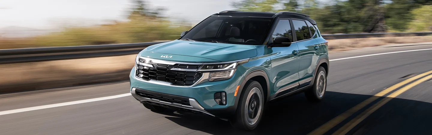 Kia Seltos in aqua