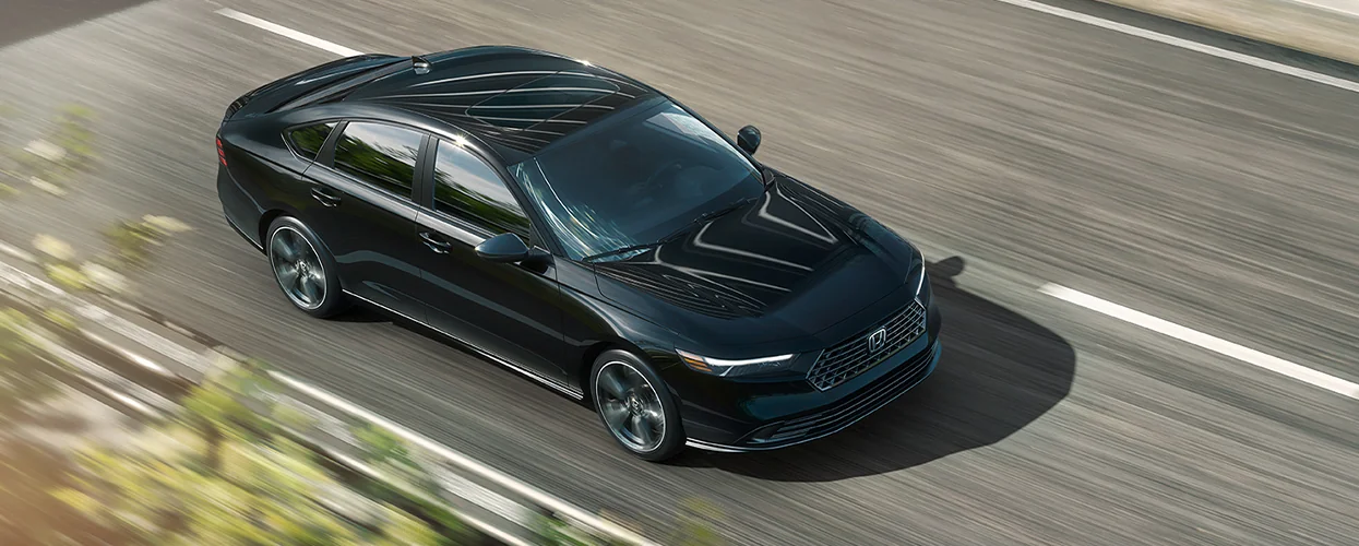top view of a black 2026 Honda Accord