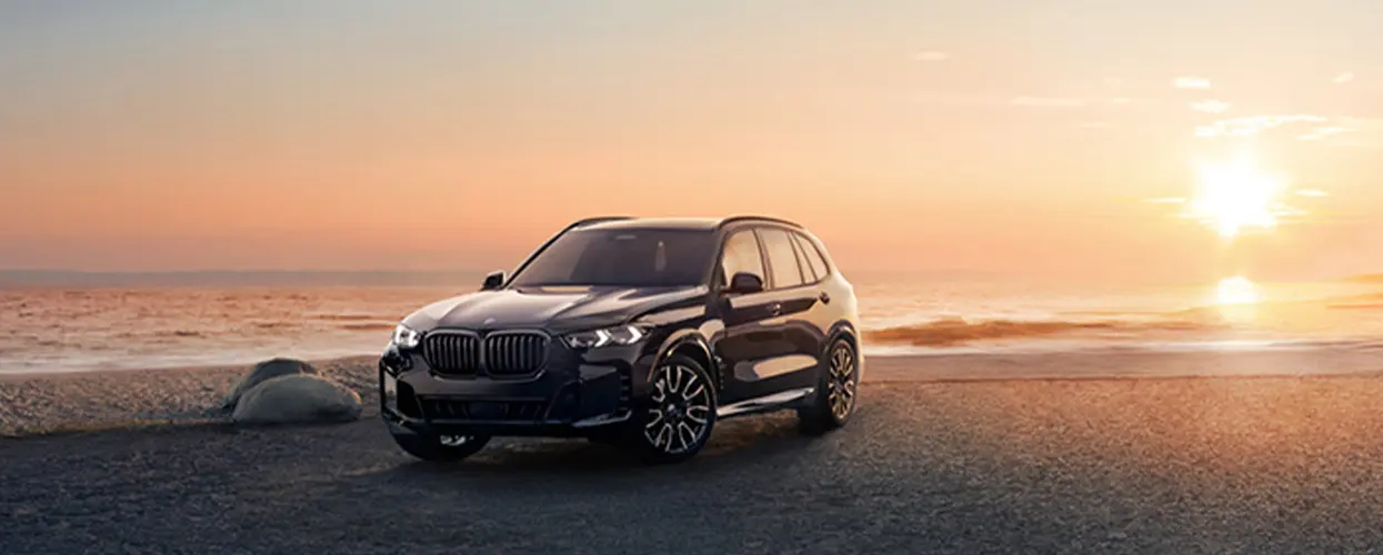 BMW on the beach