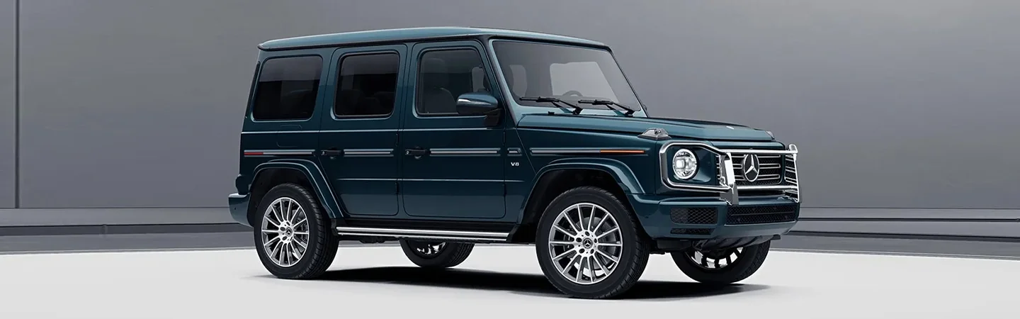 2024 Mercedes-Benz G-Class Specs blue color side view