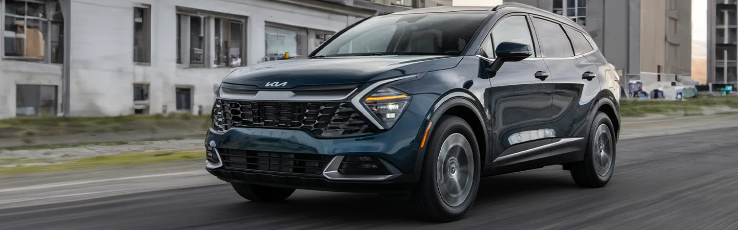 driver side view of a 2025 Kia Sportage Hybrid