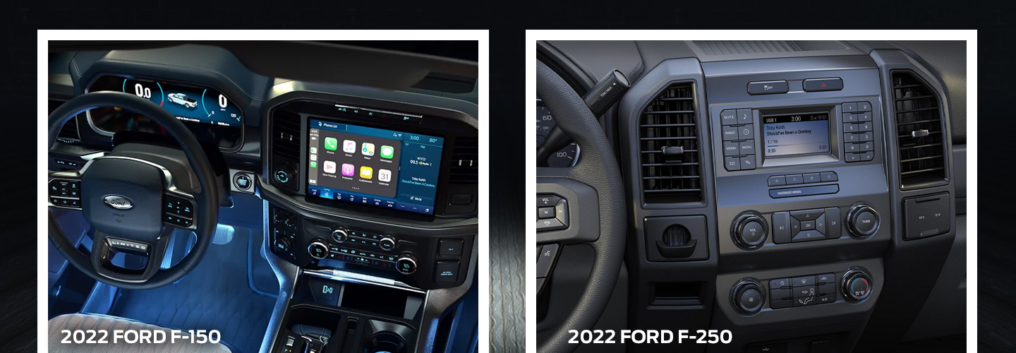 Choose the Ford F-150 or F-250 interior