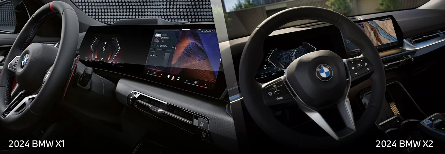 2024 BMW X1 vs BMW X2 interior image