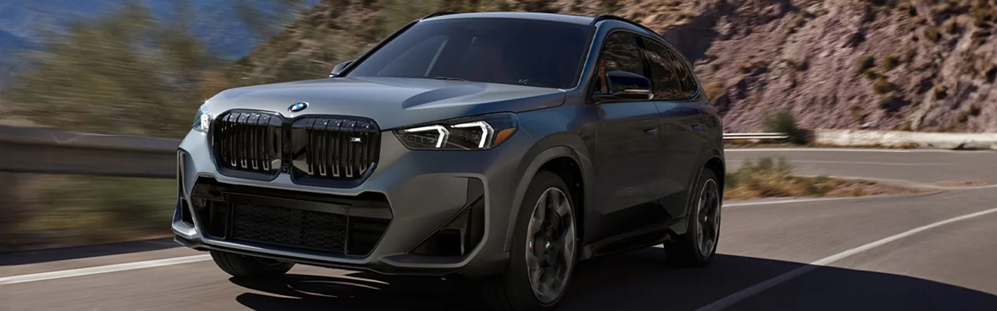 2024 BMW X1 vs BMW X2 black front view