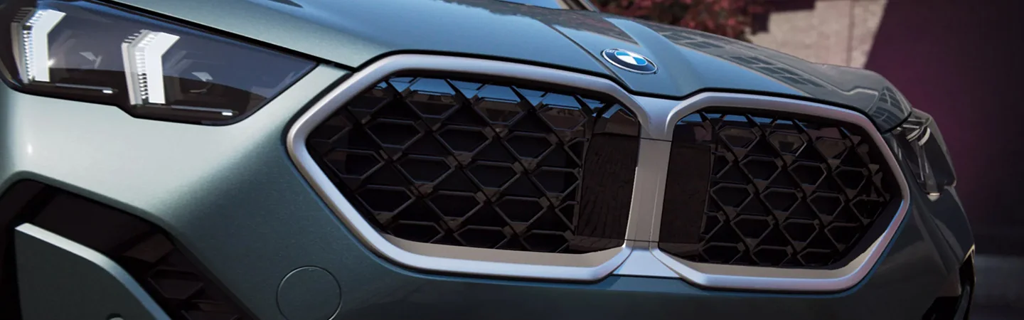 2024 BMW X1 vs BMW X2 grey front view