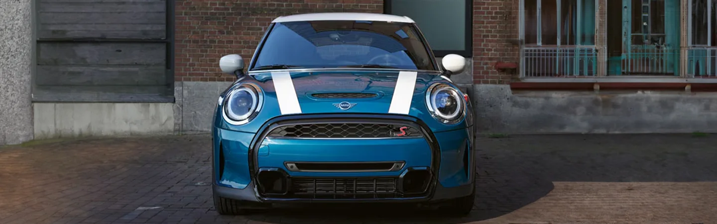 2024 MINI Hardtop 2 Door vs MINI Hardtop 4 Door blue color front view