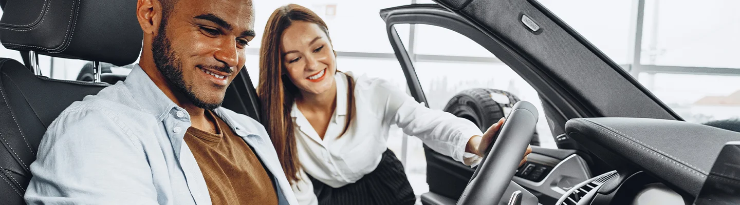 showing a new car