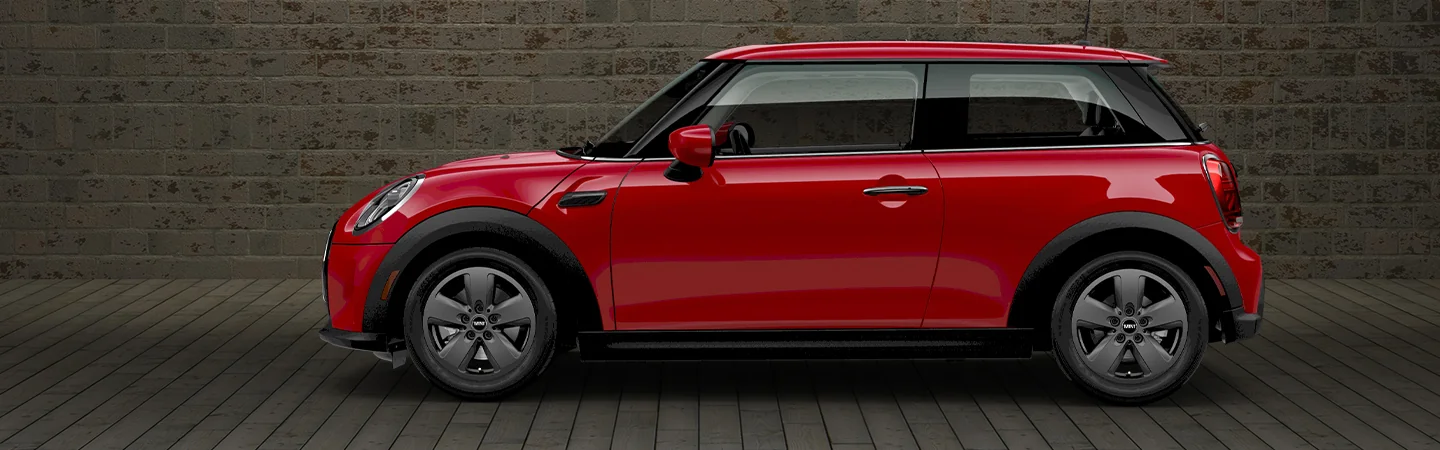2024 MINI Electric side front in red