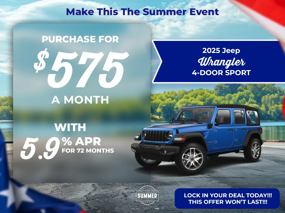 special 2025 Jeep Wrangler Sport offer