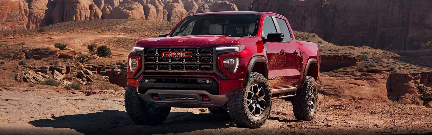 2024 GMC Canyon Specs front side in red