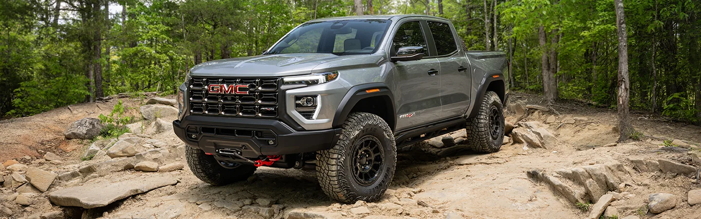 2024 GMC Canyon Specs front side in silver
