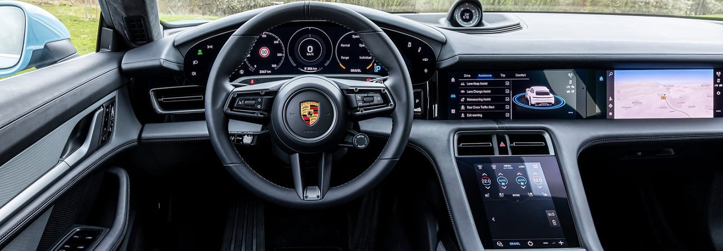 2022 Porsche Taycan dashboard
