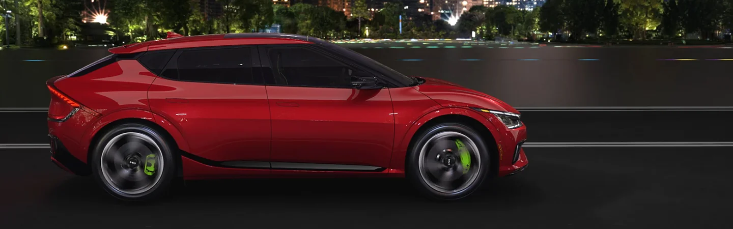 2024 Kia EV6 Specs redcolor sideview