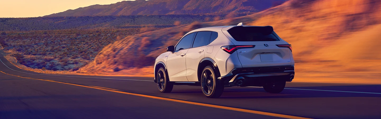 2025 Acura ADX driving through the mountains