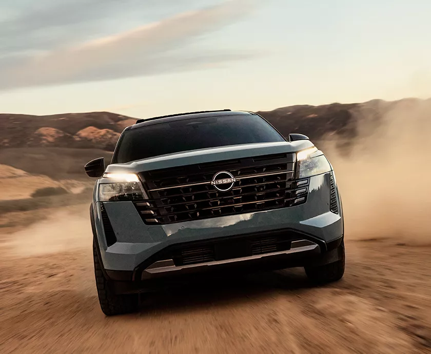 head on of new Nissan