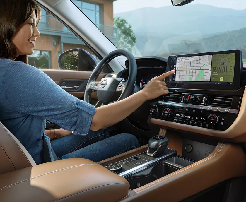 customer playing radio in car
