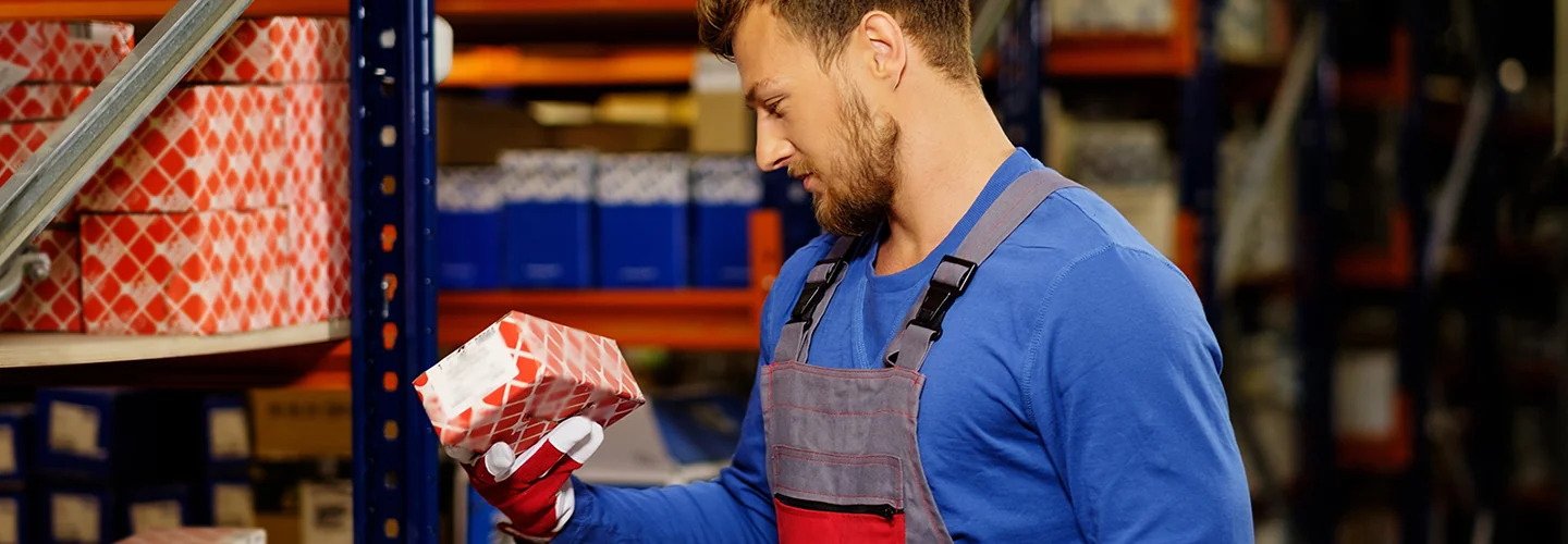 parts department staff selecting parts
