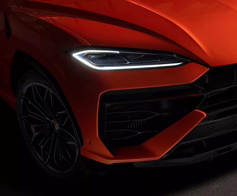 Luxury vehicle exterior side view