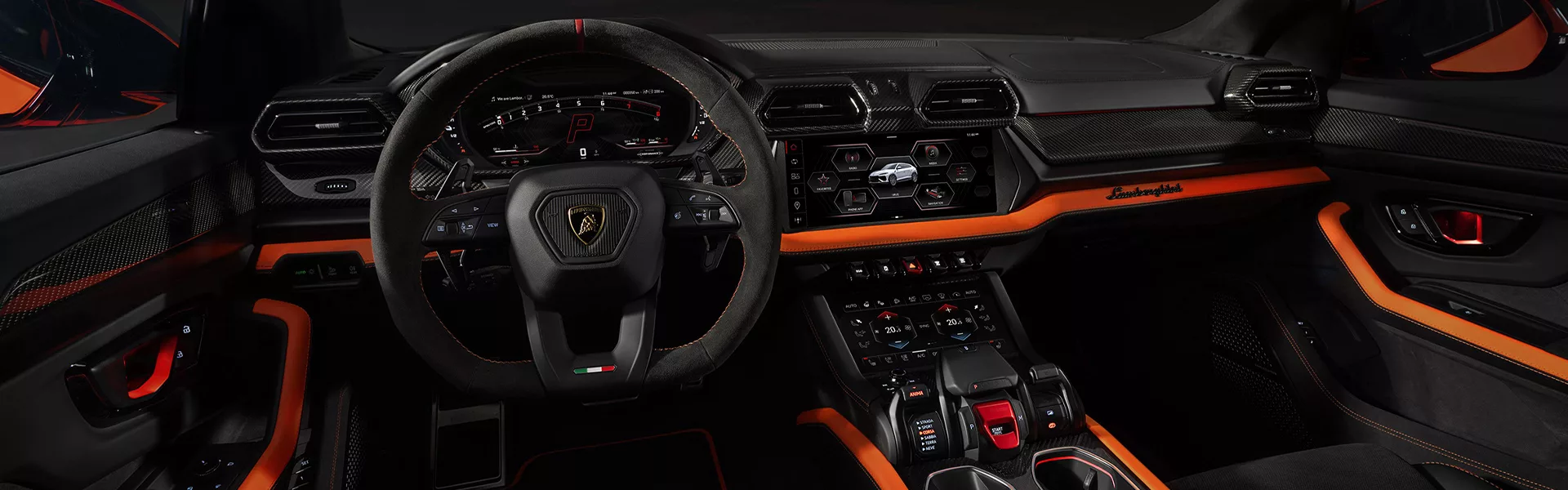 Luxury vehicle interior seating area