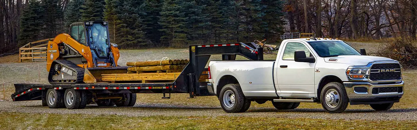 2024 RAM 3500 Specs front side view white
